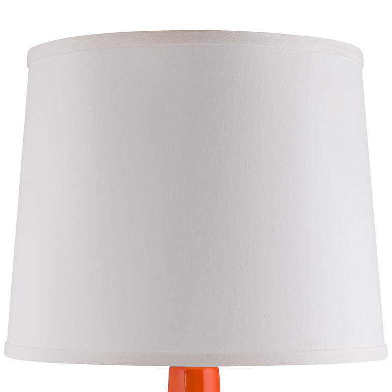 Image 4 Arby Orange Nectar Gloss Droplet Ceramic Table Lamp more views