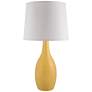 Arby Straw Yellow Gloss Droplet Ceramic Table Lamp