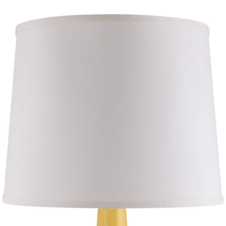 Image 3 Arby Straw Yellow Gloss Droplet Ceramic Table Lamp more views