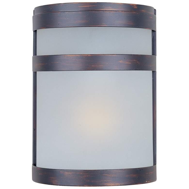 Image 1 Arc 1 Light 6.5 inch Wide Oil Rubbed Bronze Outdoor Wall Light