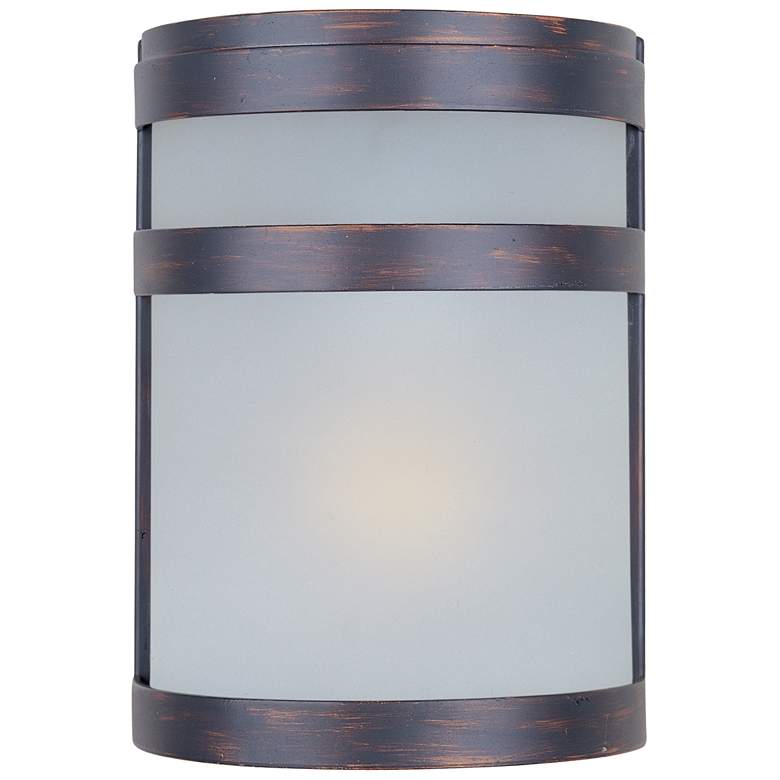 Image 1 Arc 1 Light 6.5" Wide Oil Rubbed Bronze Outdoor Wall Light