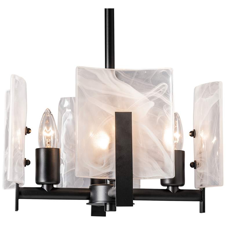 Image 1 Arc 13 1/2" Wide Black 4-Light Pendant