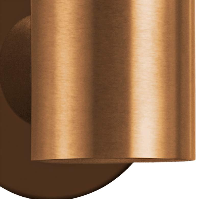 Image 2 Arc 4 3/4" High Antique Brass LED Wall Sconce more views