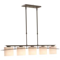 Arc 41.9" Wide 5 Light Bronze Ellipse Pendant