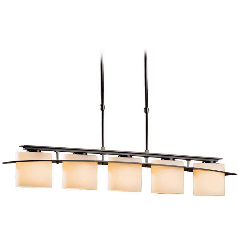 Image 2 Arc 41.9" Wide 5 Light Dark Smoke Ellipse Pendant