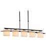 2_Arc 41.9" Wide 5 Light Dark Smoke Ellipse Pendant