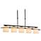 Arc 41.9" Wide 5 Light Dark Smoke Ellipse Pendant