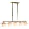 Arc 41.9" Wide 5 Light Soft Gold Ellipse Pendant