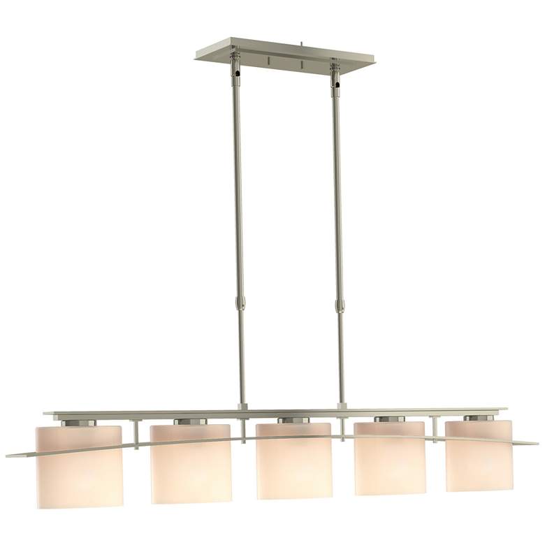 Image 1 Arc 41.9" Wide 5 Light Sterling Ellipse Pendant