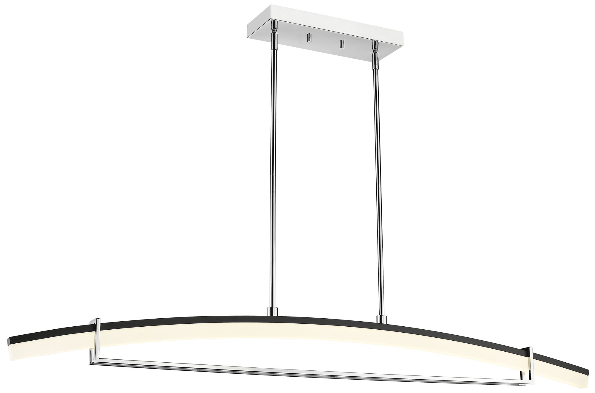 Arc by Z-Lite Chrome 56.25 inch LED 1 Light Chandelier