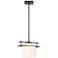 Arc Ellipse 13" Wide Oil-Rubbed Bronze Mini Pendant