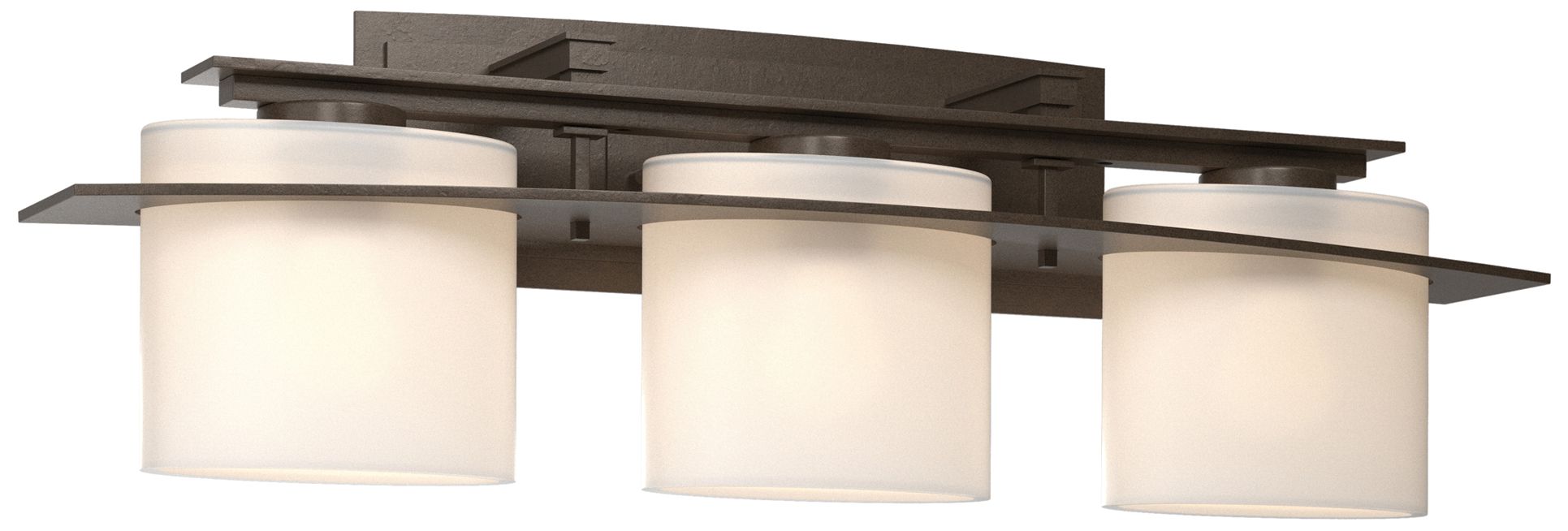 Arc Ellipse 3 Light Sconce - Bronze - Opal Glass - Made to Order