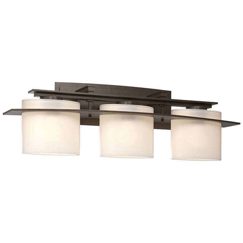 Image 1 Arc Ellipse 3 Light Sconce - Bronze - Opal Glass