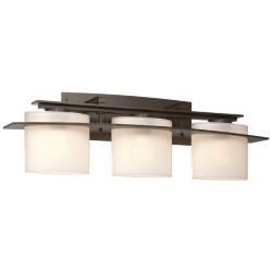 Arc Ellipse 3 Light Sconce - Bronze - Opal Glass