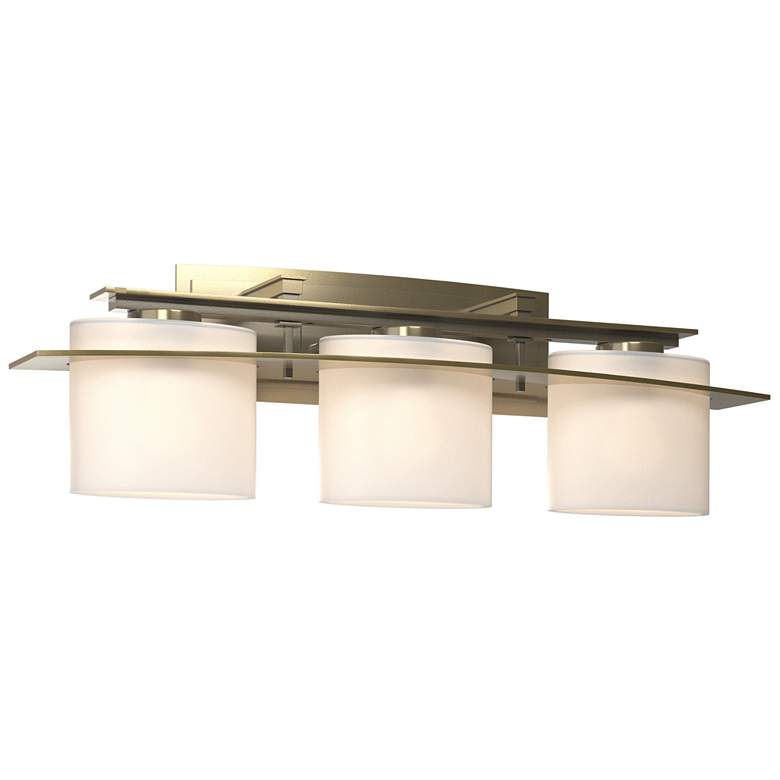 Image 1 Arc Ellipse 3 Light Sconce - Modern Brass - Opal Glass