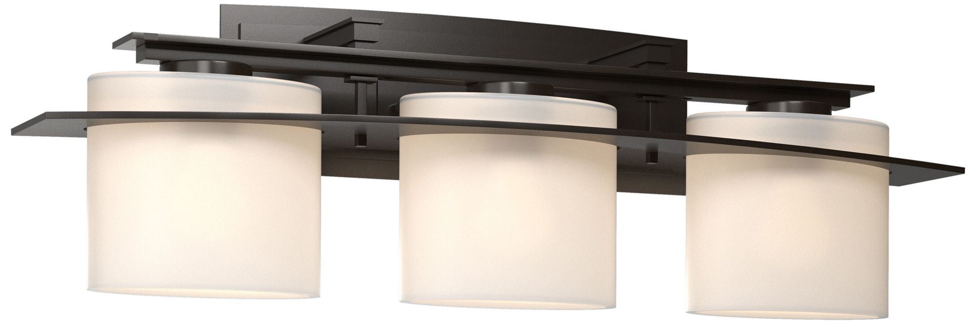 Arc Ellipse 3 Light Sconce - Oil Rubbed Bronze - Opal Glass