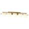 Arc Ellipse 8" High 5 Light Modern Brass Sconce With Opal Glass Shade