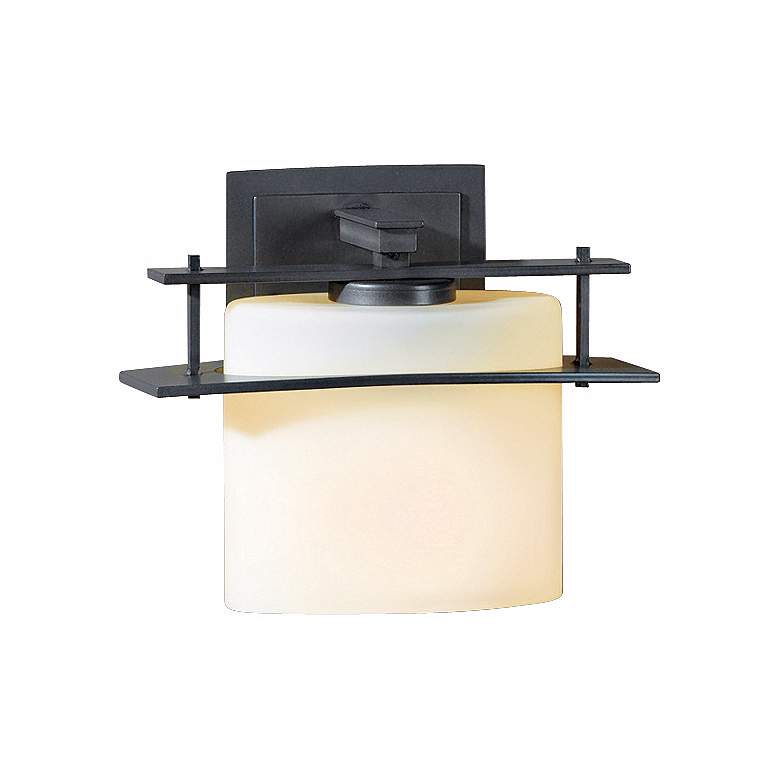 Image 1 Arc Ellipse Collection Opal Glass 7 1/2" High Wall Sconce