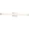Arc - Vanity - 36" - Brushed Steel - White Acrylic