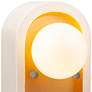 Arcade 9" High Matte White and Champagne Gold Wall Sconce