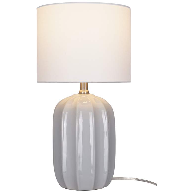 Image 1 Arcadia 19.5" High Gray Ceramic Table Lamp