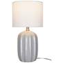1_Arcadia 19.5" High Gray Ceramic Table Lamp