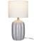 Arcadia 19.5" High Gray Ceramic Table Lamp