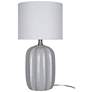 2_Arcadia 19.5" High Gray Ceramic Table Lamp more views
