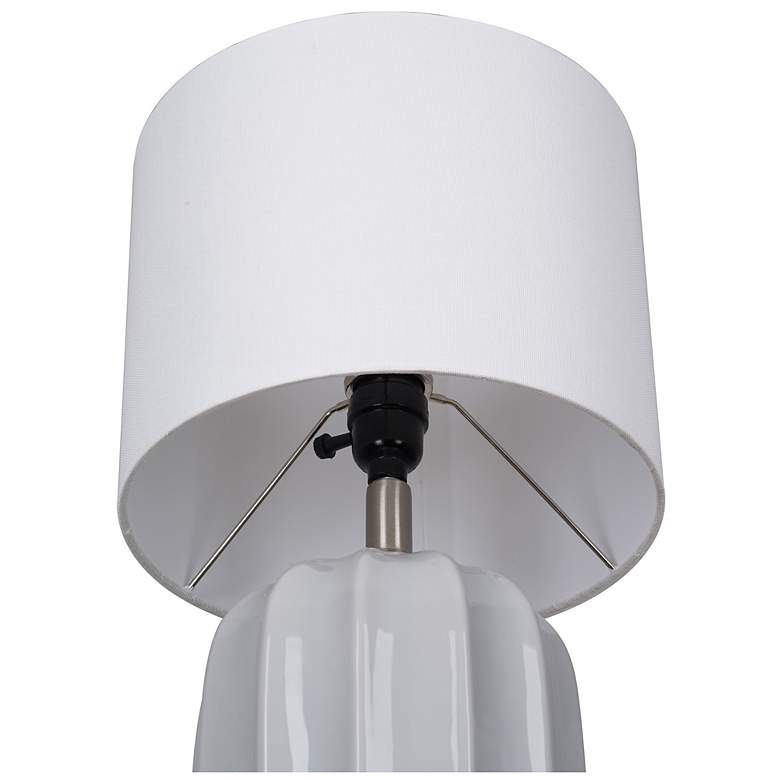 Image 7 Arcadia 19.5" High Gray Ceramic Table Lamp more views