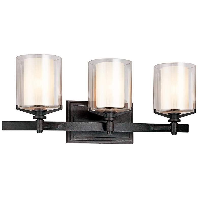 Image 2 Arcadia 22" Wide French Iron Bath Light