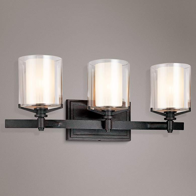 Image 1 Arcadia 22" Wide French Iron Bath Light