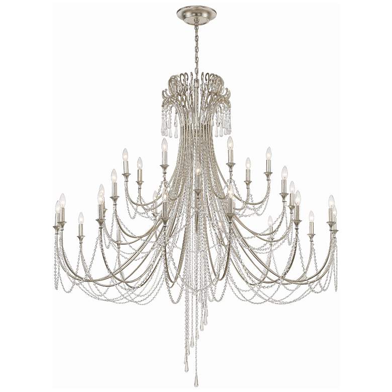 Image 1 Arcadia 28 Light Antique Silver Chandelier