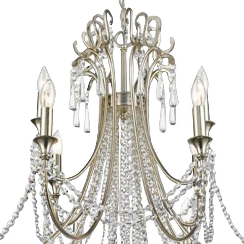 Image 3 Arcadia 32 1/2" Wide 12-Light Antique Silver Chandelier more views