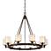 Arcadia 39 3/4" Wide French Iron 10-Light Chandelier