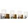 Arcadia 4 Light Bath Bar in Polished Chrome and Gold