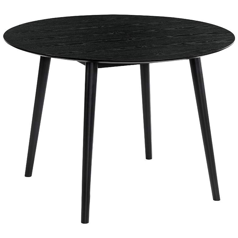 Image 2 Arcadia 42 in. Round Dining Table in Black Wood