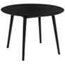 Arcadia 42 in. Round Dining Table in Black Wood