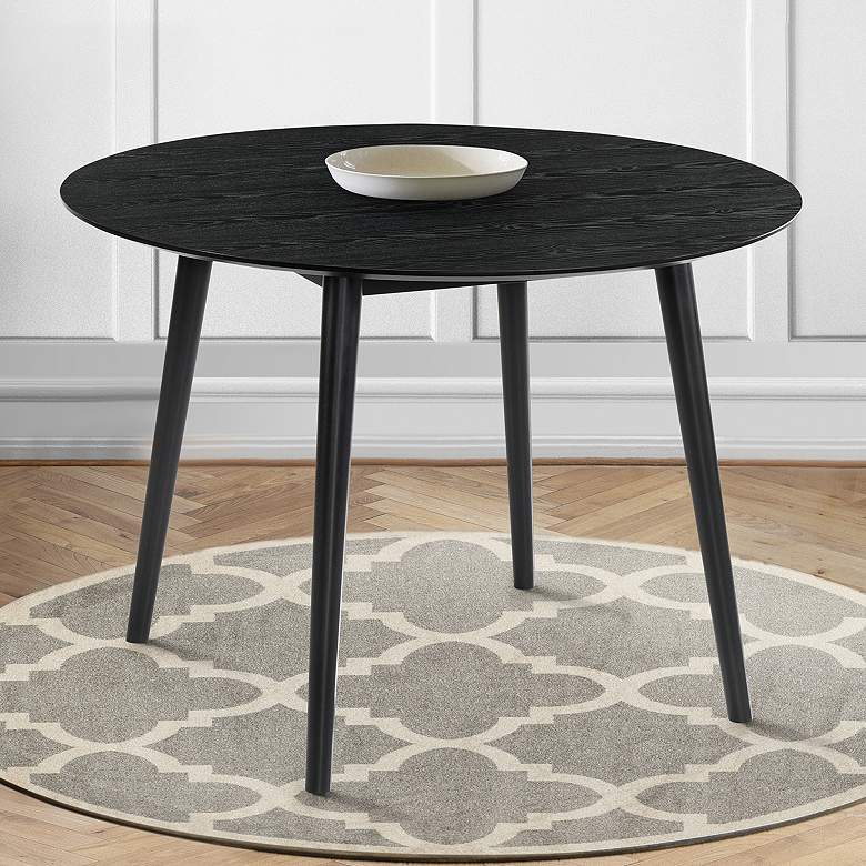 Image 1 Arcadia 42 in. Round Dining Table in Black Wood