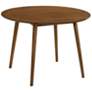 Arcadia 42 in. Round Dining Table in Walnut Wood