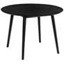 2_Arcadia 42" Wide Black Wood Round Dining Table