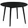 Arcadia 42" Wide Black Wood Round Dining Table