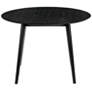 3_Arcadia 42" Wide Black Wood Round Dining Table more views