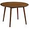 Arcadia 42" Wide Walnut Round Dining Table