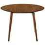3_Arcadia 42" Wide Walnut Round Dining Table more views