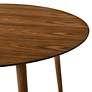 4_Arcadia 42" Wide Walnut Round Dining Table more views