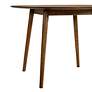 5_Arcadia 42" Wide Walnut Round Dining Table more views