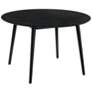 Arcadia 48 in. Round Dining Table in Black Wood
