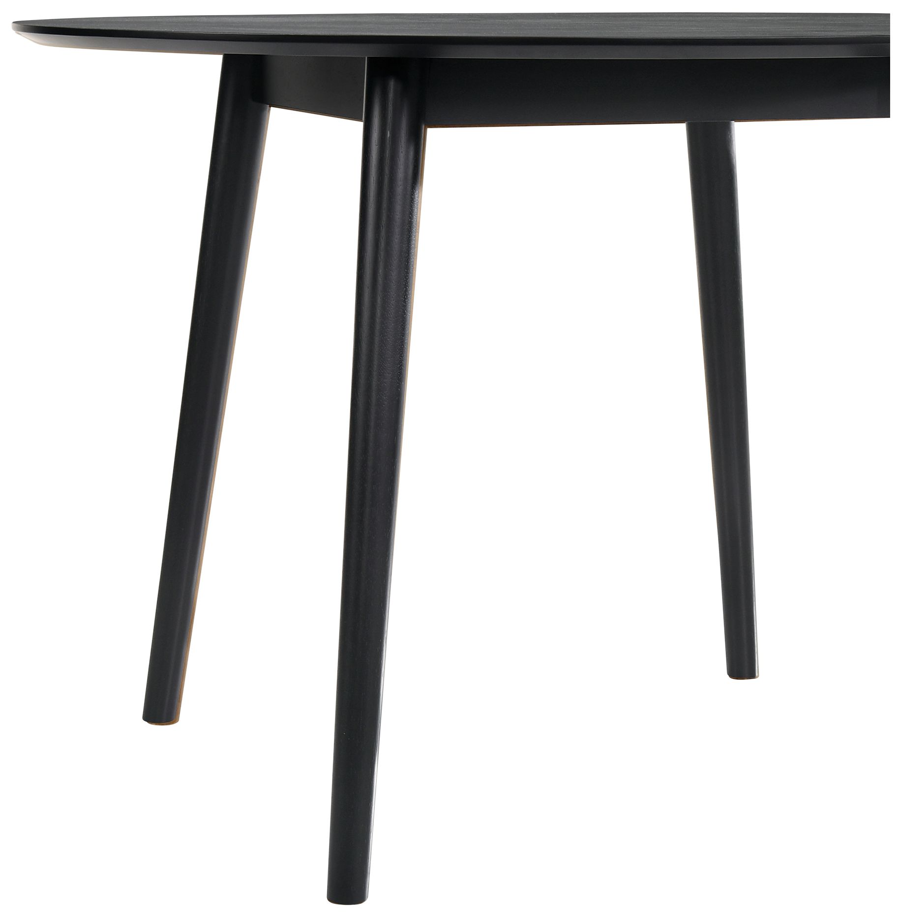 Image 2 Arcadia 48 in. Round Dining Table in Black Wood more views