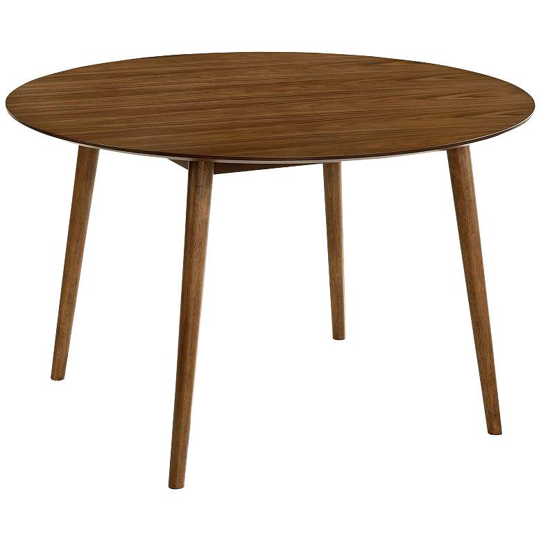 Image 1 Arcadia 48 in. Round Dining Table in Walnut Wood
