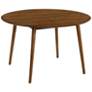 Arcadia 48 in. Round Dining Table in Walnut Wood